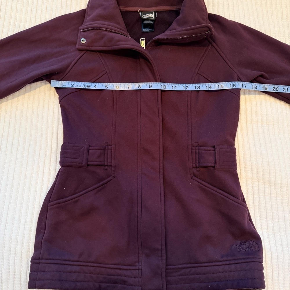 The North Face Avery Purple Plum Women's Full Zip Fleece Long Sleeve Jacket XS - Picture 9 of 10